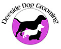 pink logo with dogs